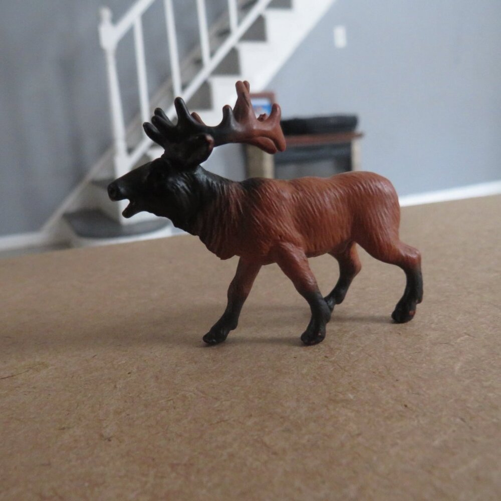 Collectible Miniature Elk Figurine by Safari Ltd
